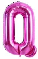 16" Pink Letter 'Q' Foil Balloon image 0