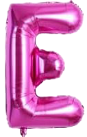 16" Pink Letter 'E' Foil Balloon image 0