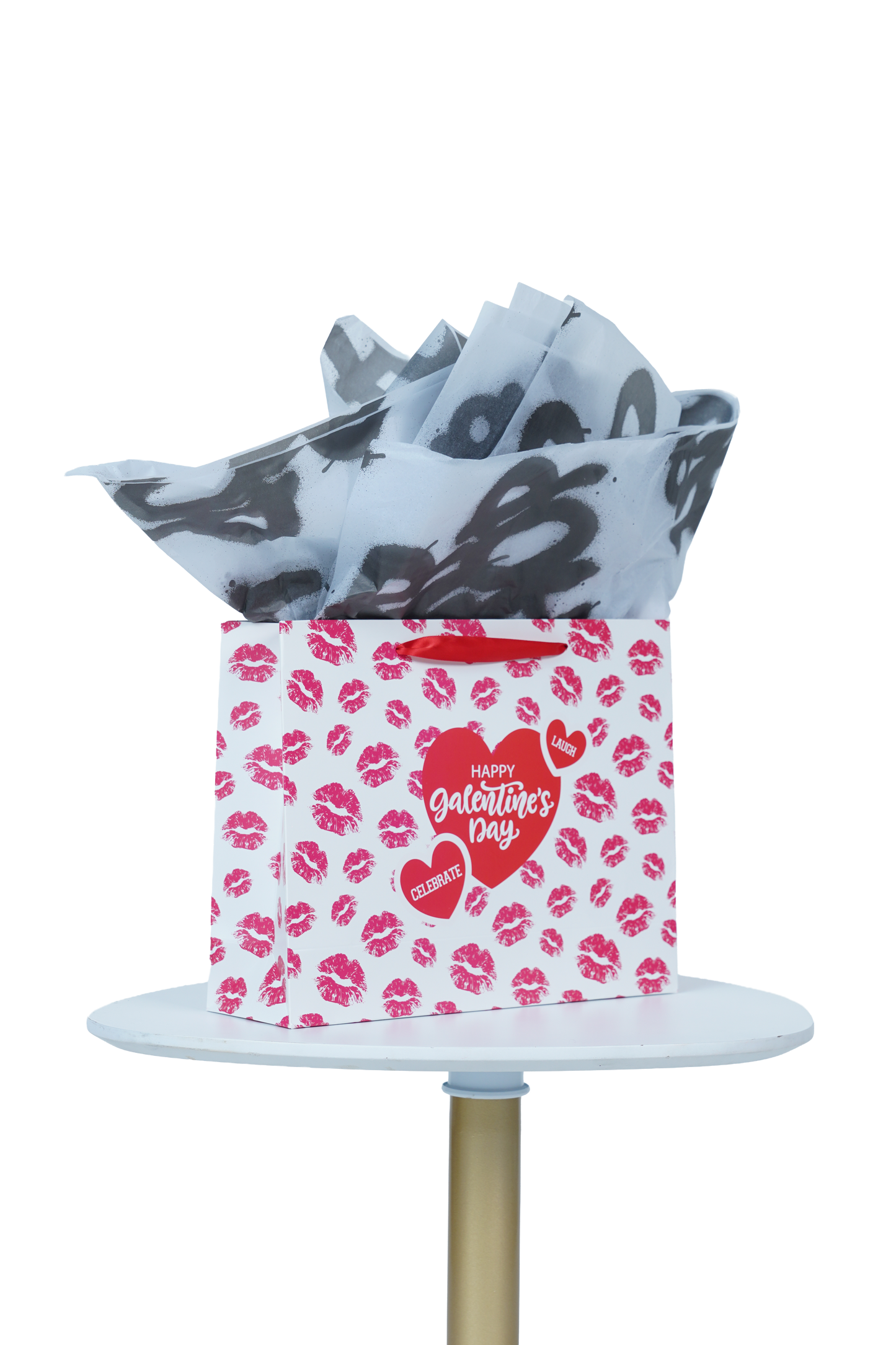 Caricature Gift Bag w/Colored Handles image 1