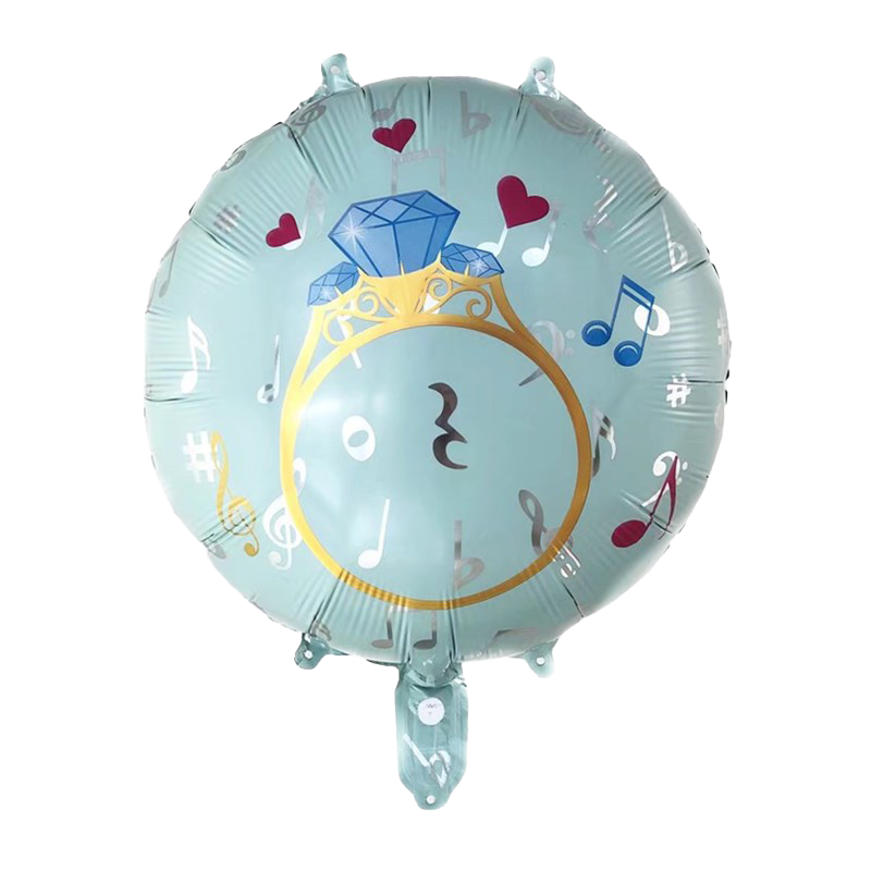 18" Engagement Ring Mylar Foil Balloon image 0