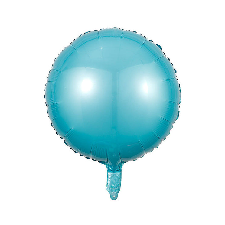 18" Light Blue Round Foil Balloons