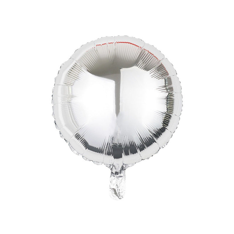 18" Silver Round Foil Balloons