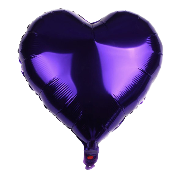 18" Deep Purple Foil Balloons image 0