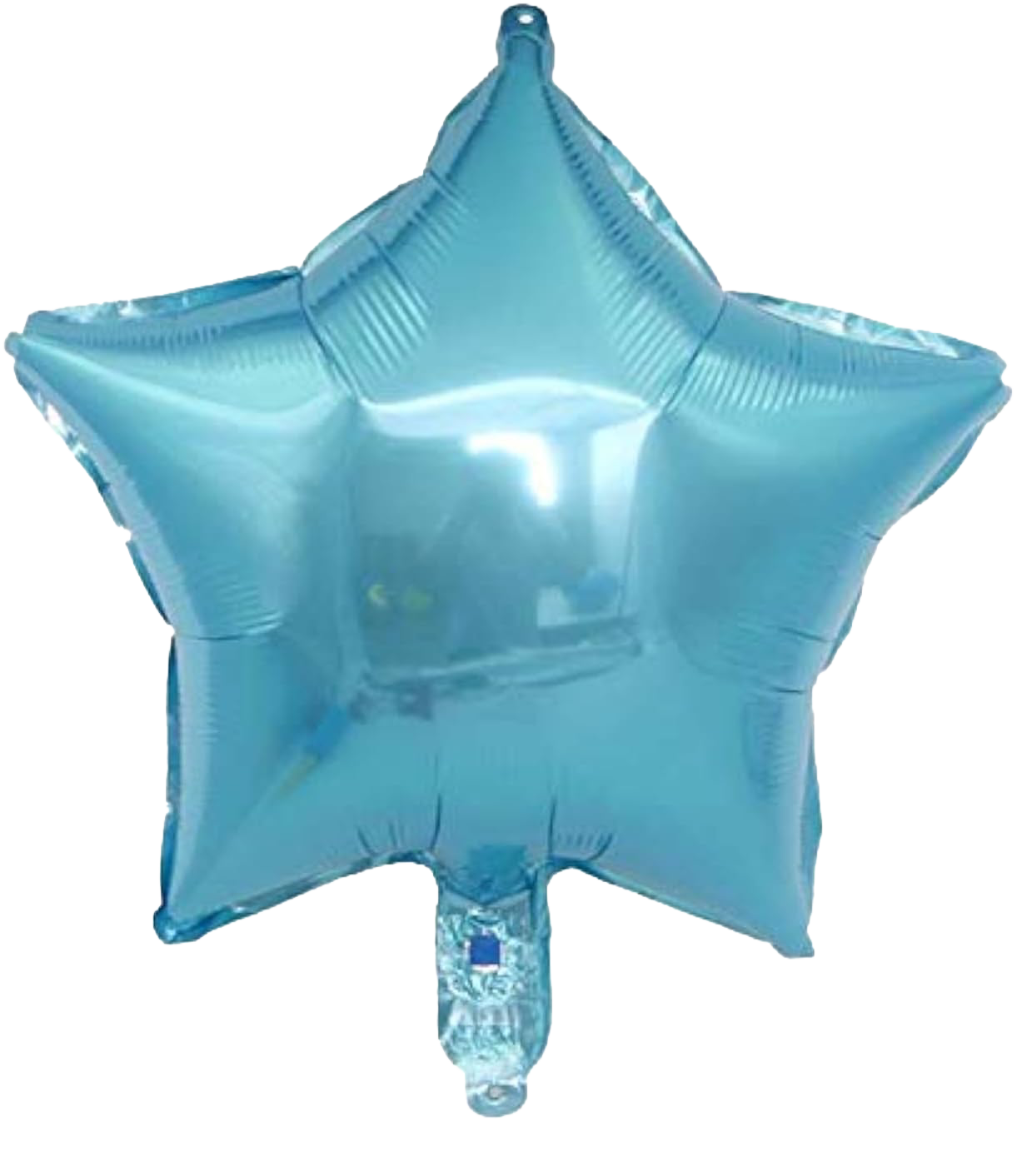 18" Metallic Blue Star Shaped Foil Balloons image 0