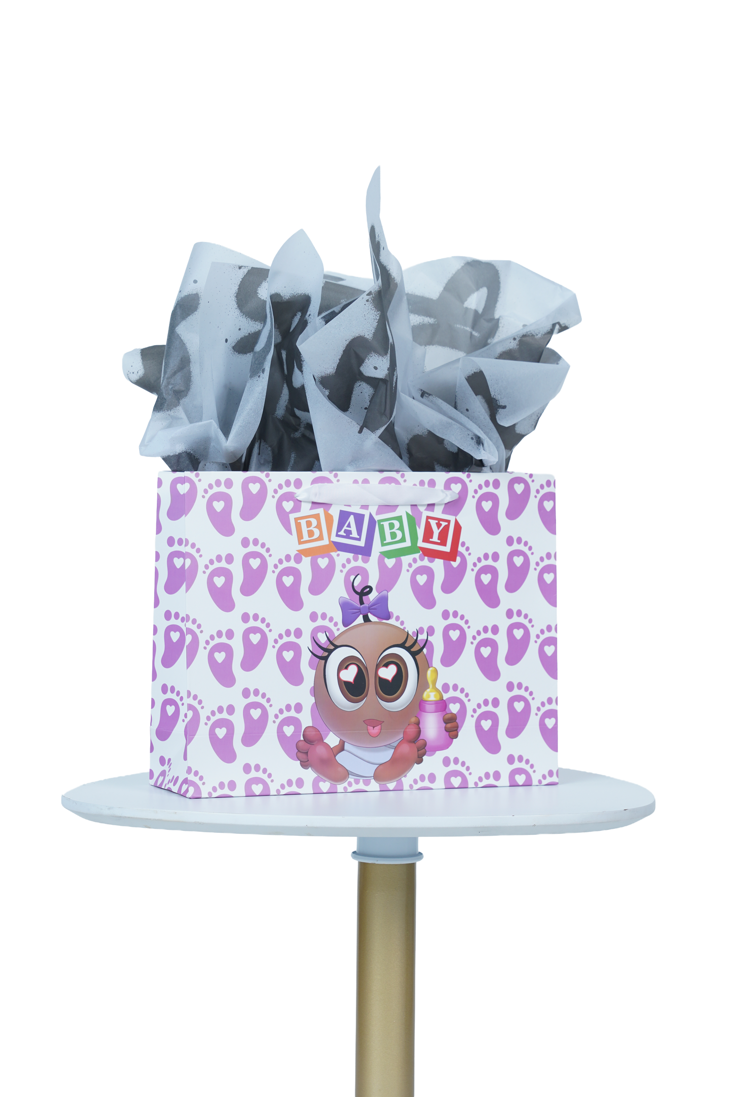 Caricature Gift Bag w/Colored Handles image 1