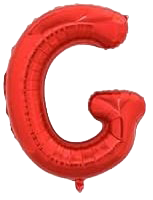 16" Red Letter 'G' Foil Balloon image 0