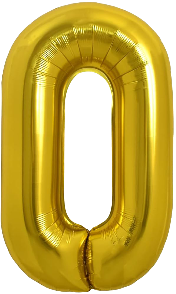 40" Jumbo 'O' Gold Alphabet Foil Balloon image 0