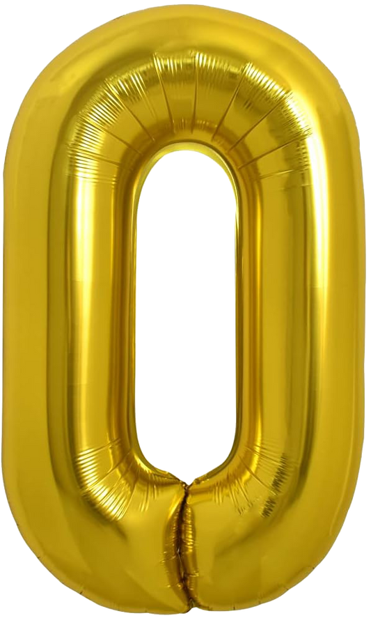 40" Jumbo 'O' Gold Alphabet Foil Balloon image 0