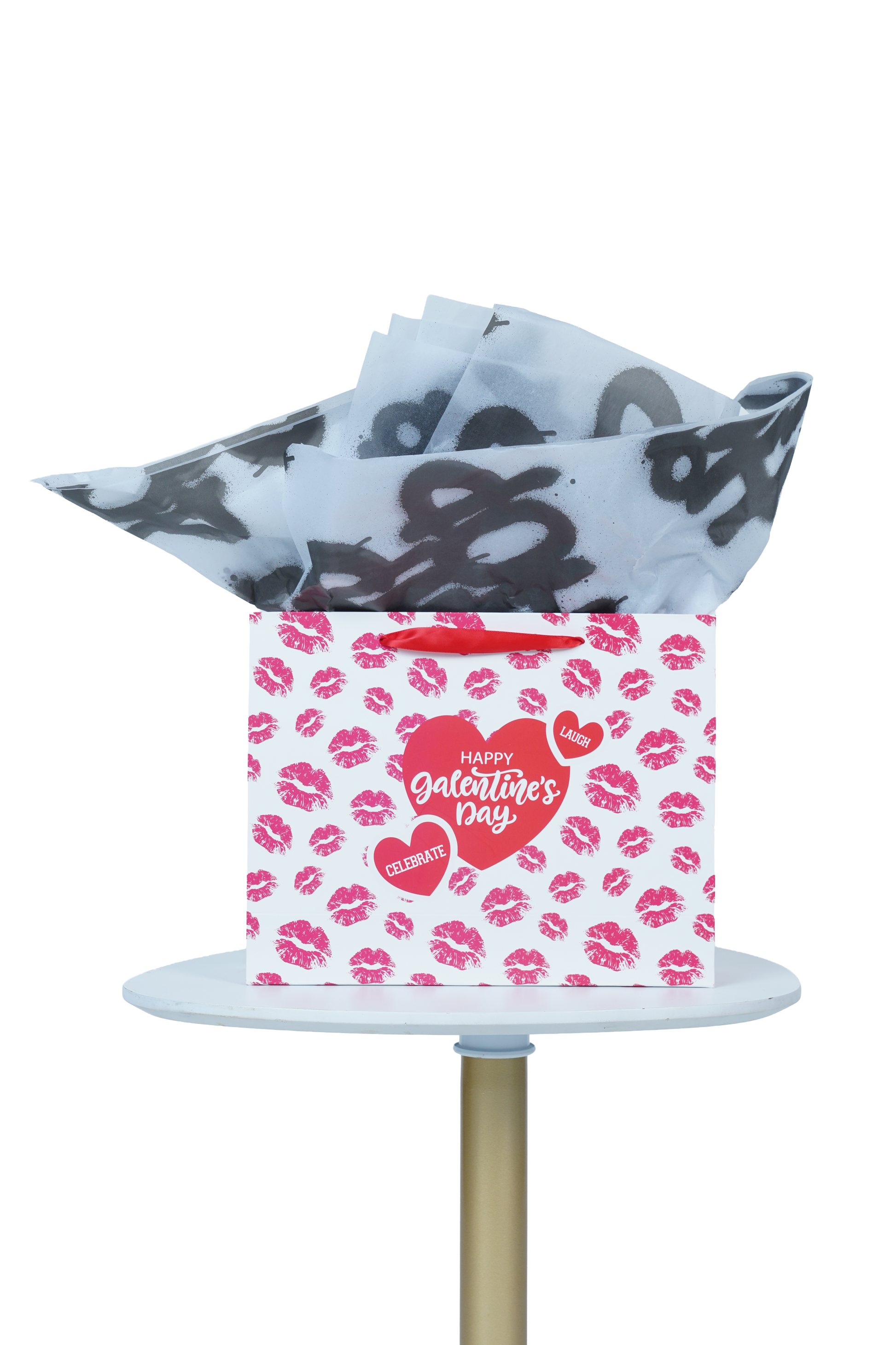 Caricature Gift Bag w/Colored Handles image 0