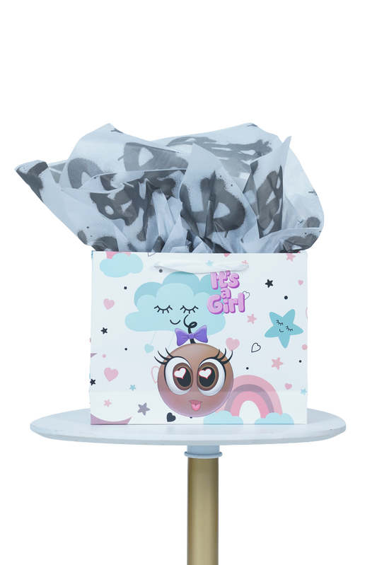 Caricature Gift Bag w/Colored Handles image 0