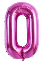 16" Pink Letter 'O' Foil Balloon image 0