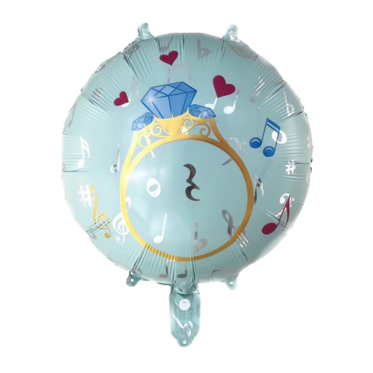 18" Engagement Ring Mylar Foil Balloon image 0