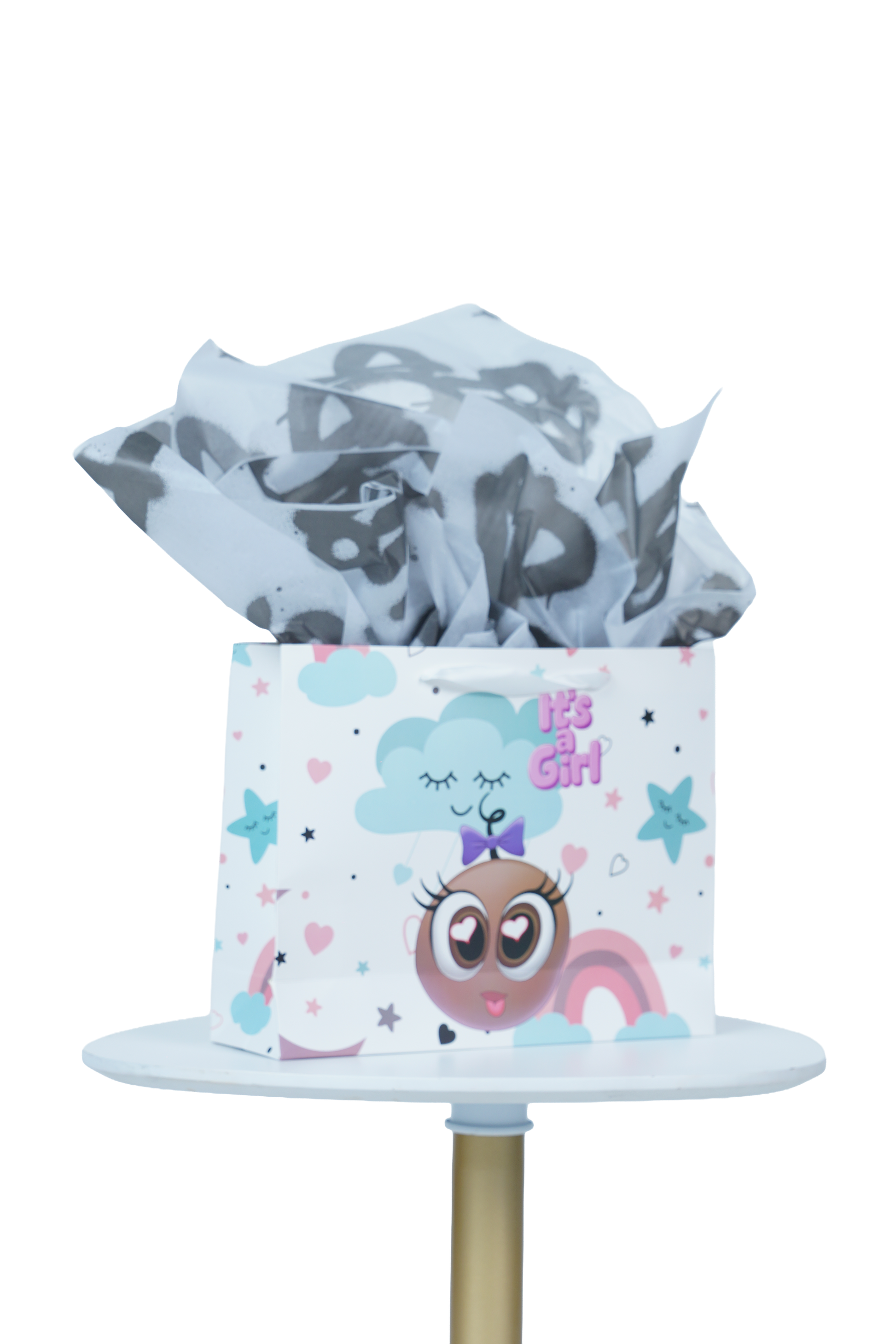 Caricature Gift Bag w/Colored Handles image 1