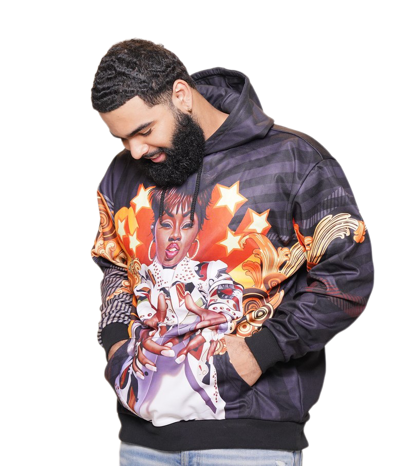 Unisex Hip Hop Caricature Hoodie (HH015) image 2