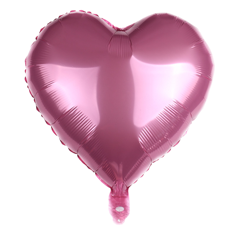 18" Light Pink Heart Shaped Foil Balloon image 0
