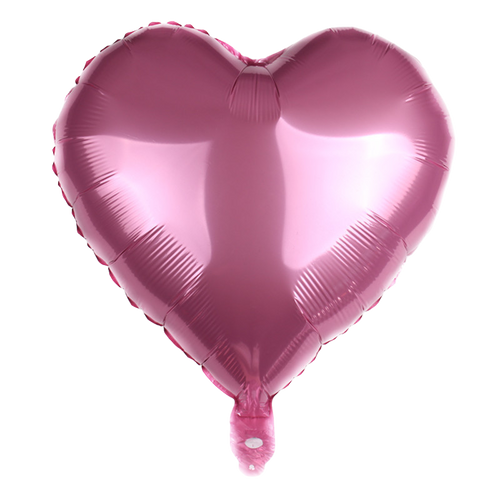 18" Light Pink Heart Shaped Foil Balloon
