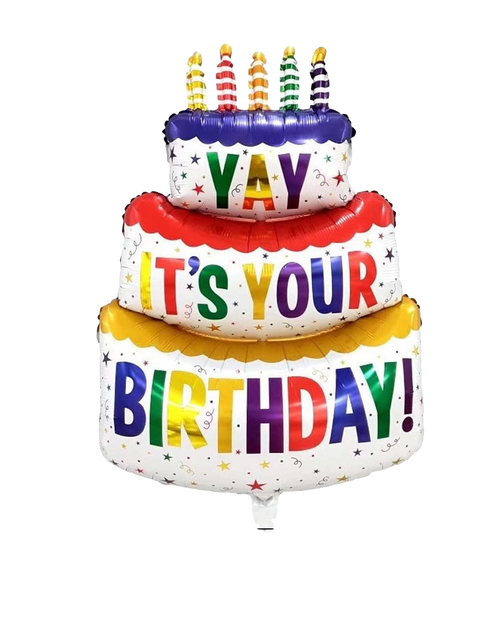 37" Jumbo 'Yay It's Your Birthday' Foil Balloon