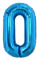 16" Blue Letter 'O' Foil Balloon image 0