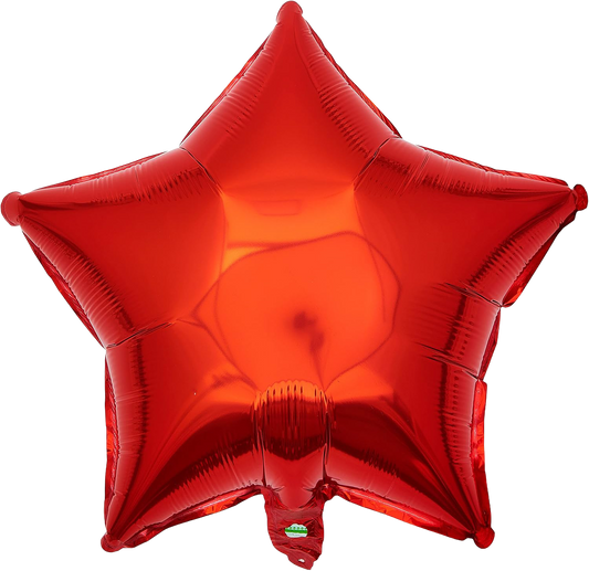 18" Red Star Shaped Foil Balloons image 0
