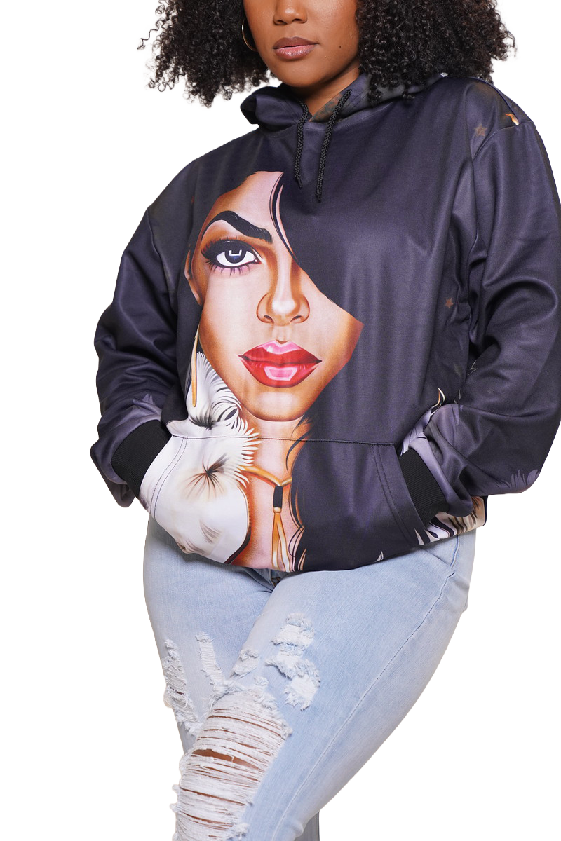 Unisex Hip Hop Caricature Hoodie (HH001) image 4