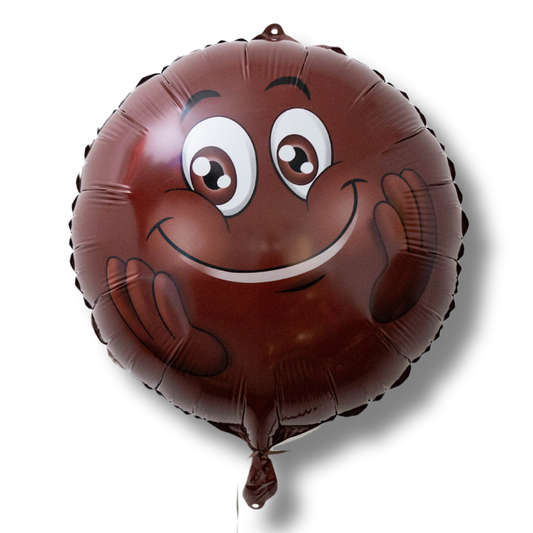 18" Melanin Moji Smiley Face Balloons image 0
