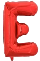 16" Red Letter 'E' Foil Balloon image 0