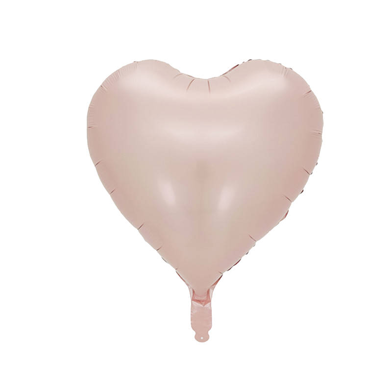 18" Baby Pink Heart Shaped Foil Balloon image 0