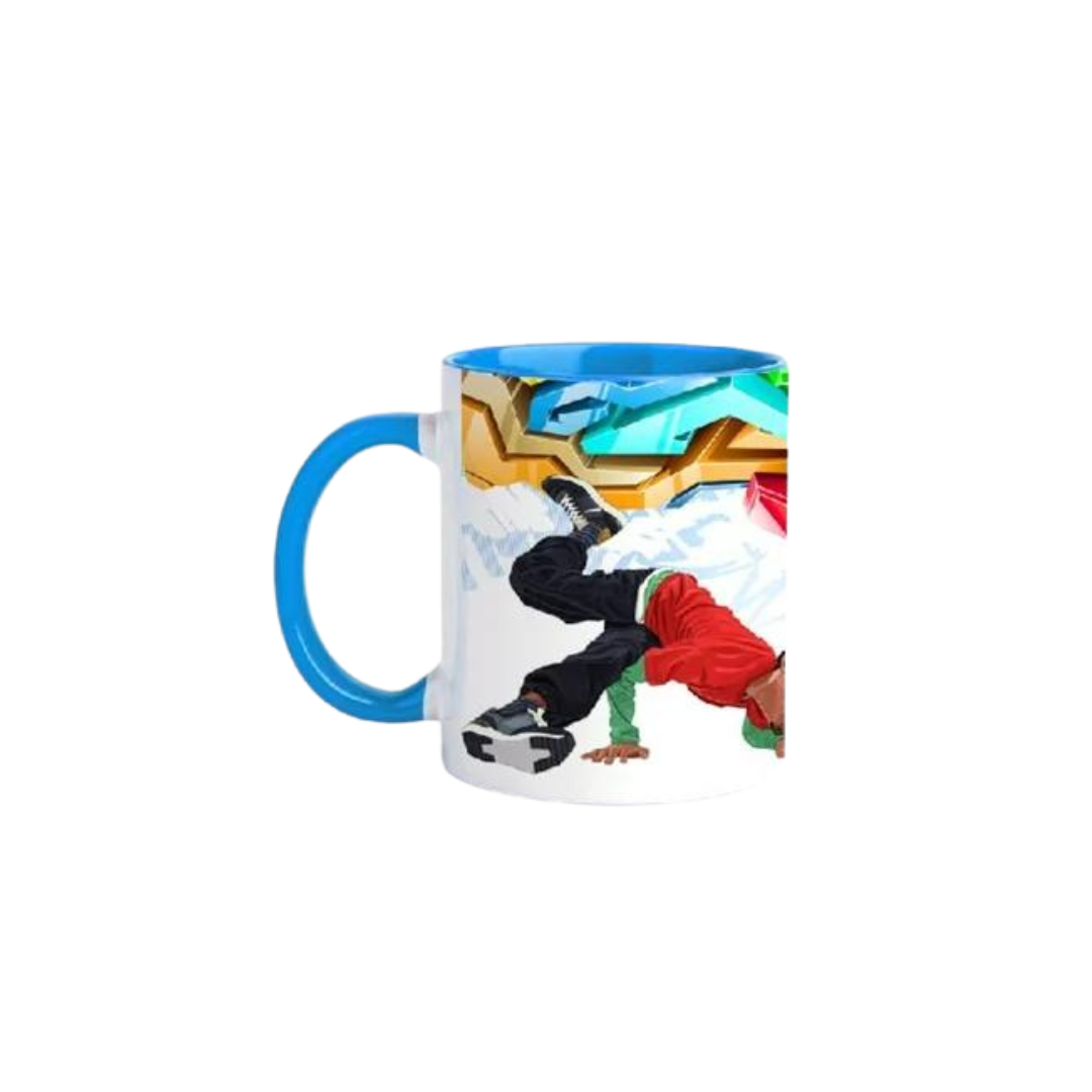 Hip Hop Breakdancer Boom Box 11oz Mug image 2