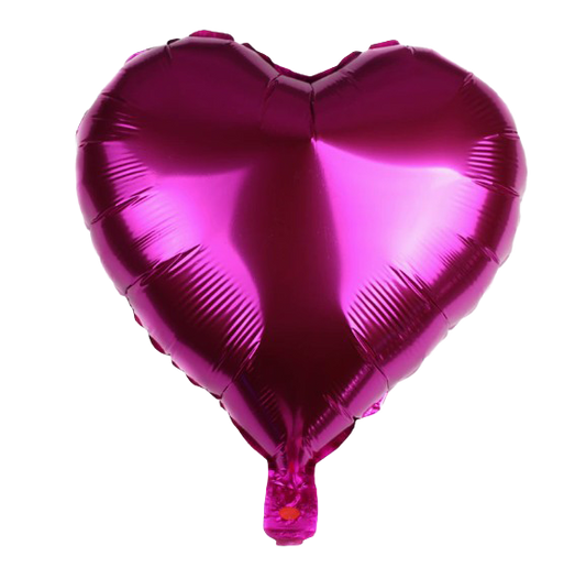 Hot Pink Heart Shaped Foil Balloon image 0