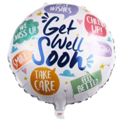 18" 'Get Well Soon' 'Cheer Up' "Feel Better' Balloon image 0