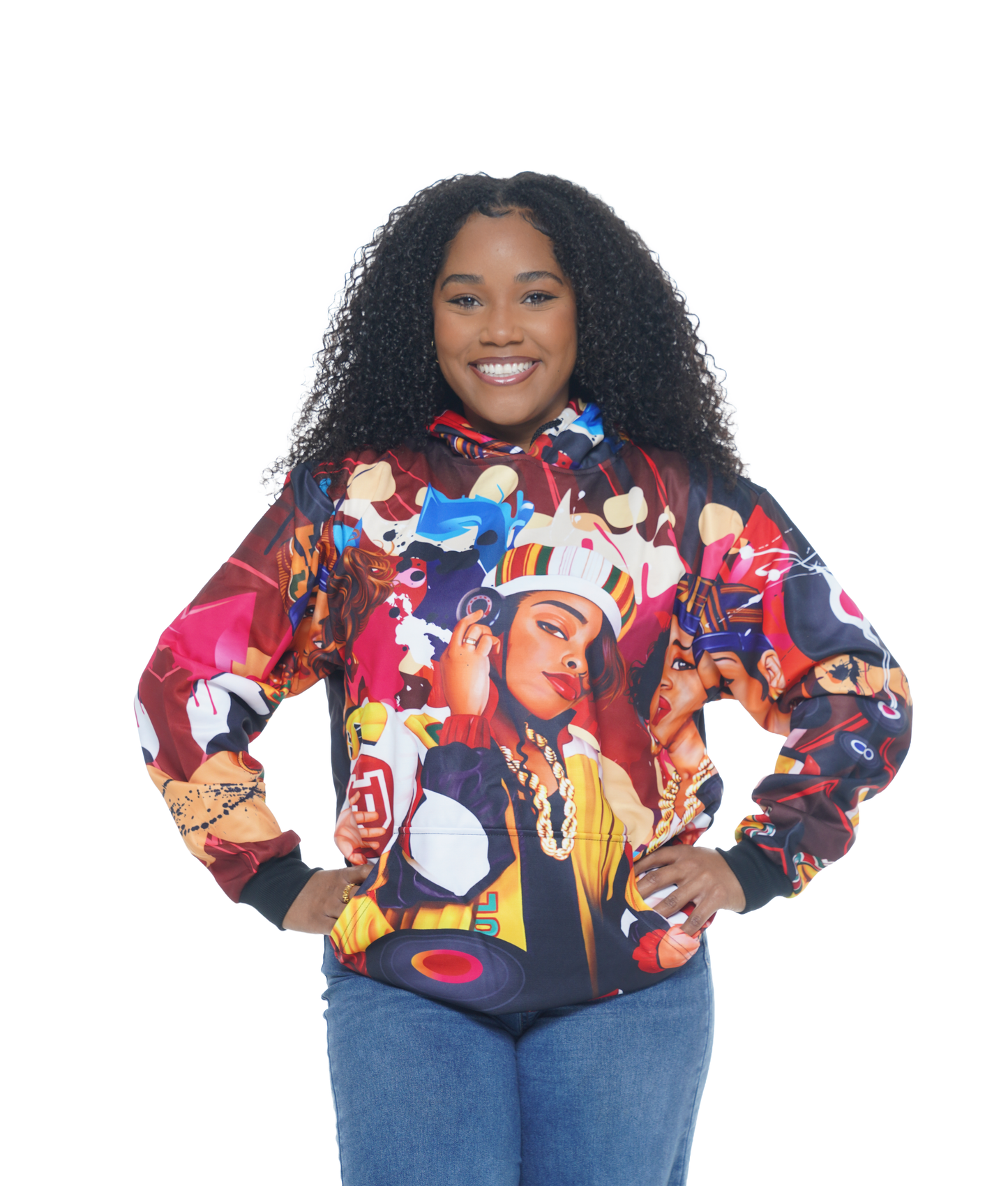 Unisex Hip Hop Caricature Hoodie (HH005)