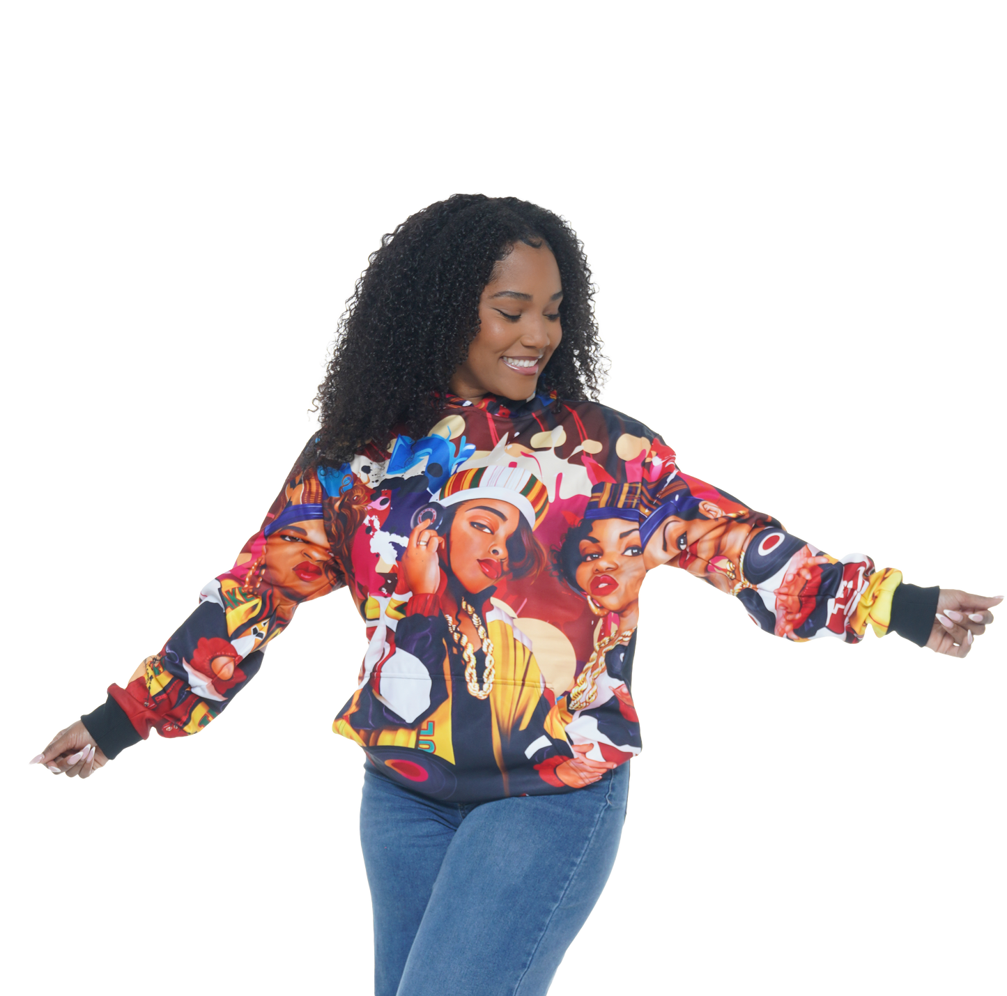Unisex Hip Hop Caricature Hoodie (HH005)
