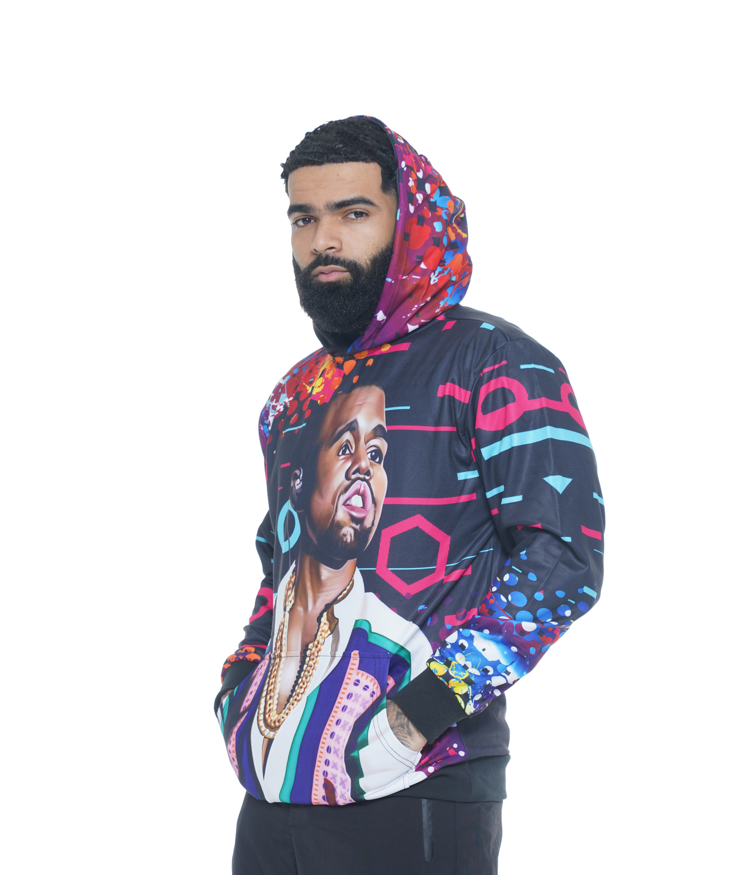 Unisex Hip Hop Caricature Hoodie (HH013)