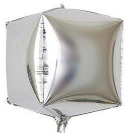 22" Silver Square Shaped Foil Balloon