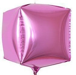 22" Pink Square Shaped Foil Balloon
