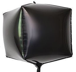 22" Black Square Shaped Foil Balloon