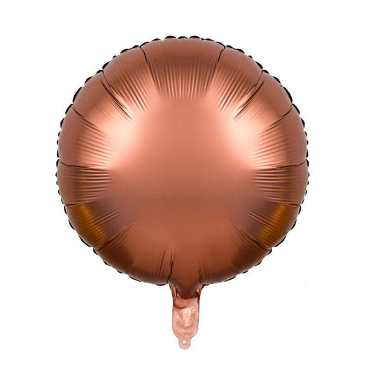 18" Chocolate Round Foil Balloons