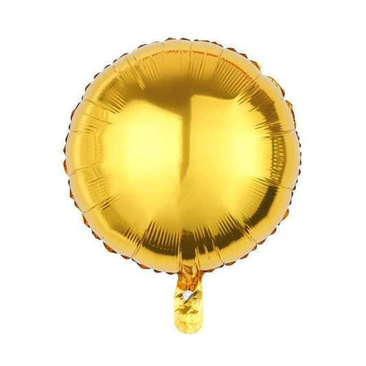 18" Gold Round Foil Balloons
