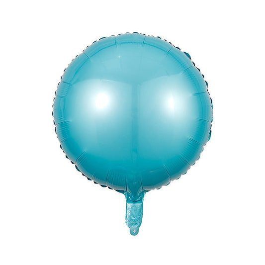 18" Light Blue Round Foil Balloons