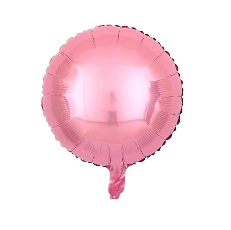 18" Pink Round Foil Balloons