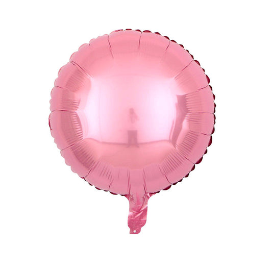 18" Pink Round Foil Balloons