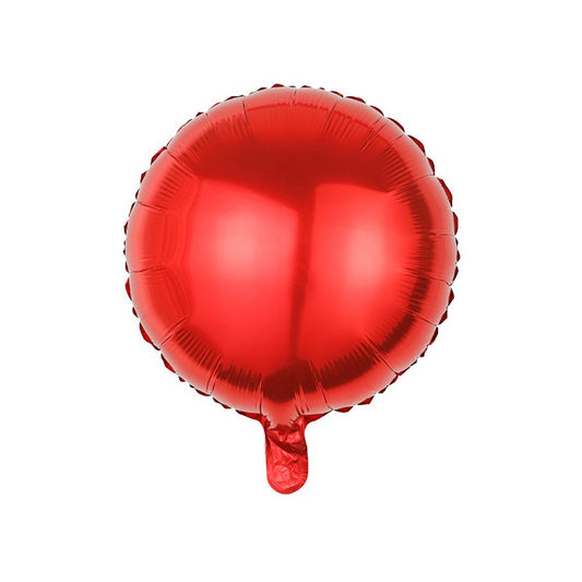 18" Red Round Foil Balloons