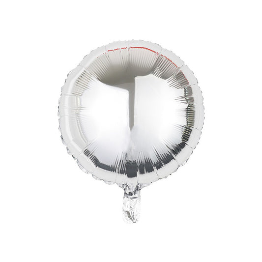 18" Silver Round Foil Balloons