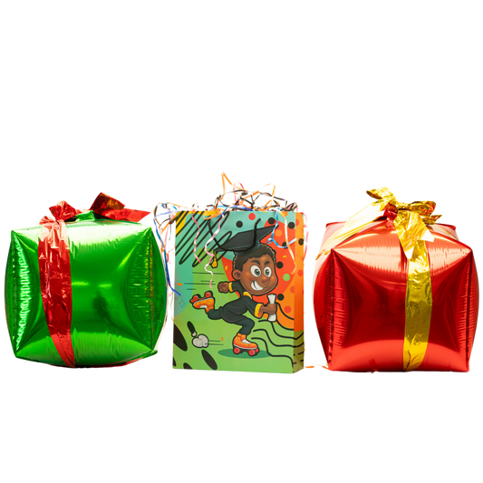 Gift Bag Durable & Colorful with Handle - Boy on Ska image 0