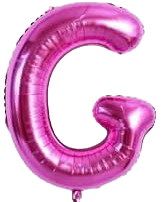 16" Pink Letter 'G' Foil Balloon image 0