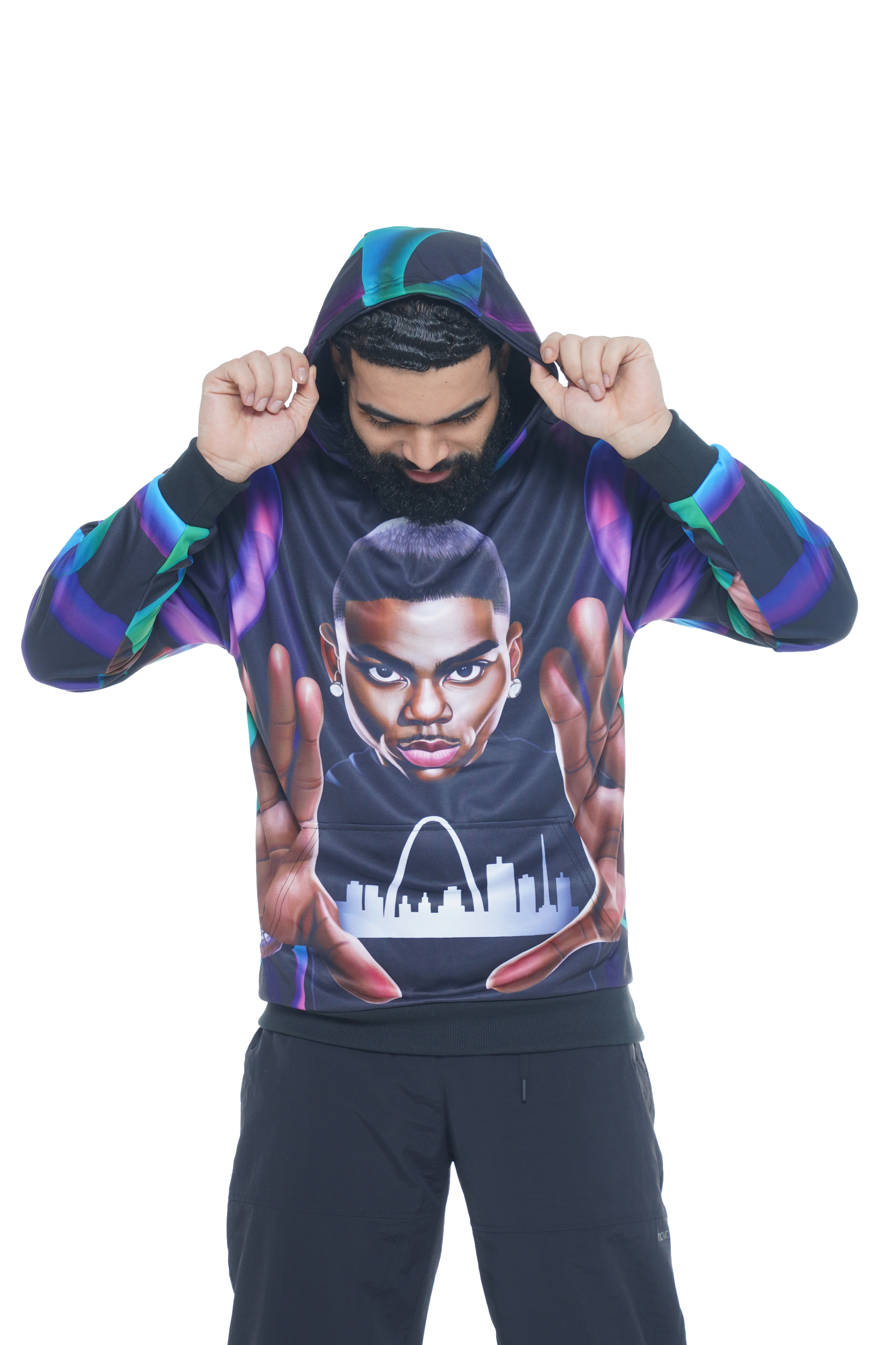 Unisex Hip Hop Caricature Hoodie (HH014) image 4