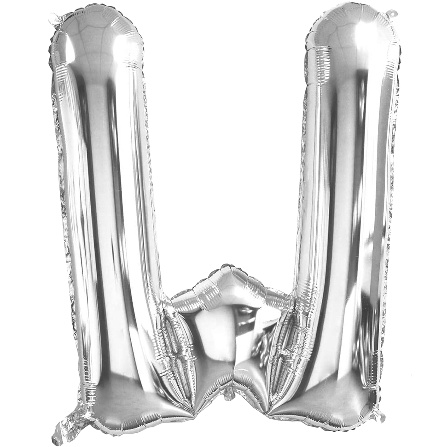 40" Jumbo 'W' Silver Alphabet Foil Balloon image 0