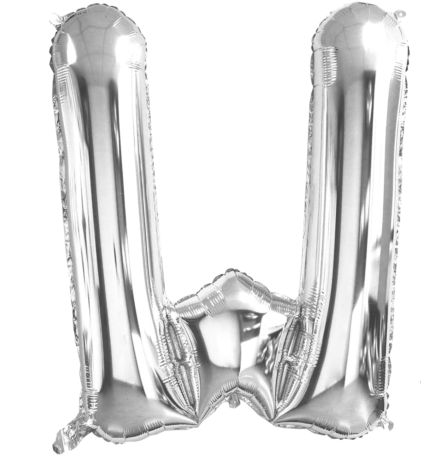 40" Jumbo 'W' Silver Alphabet Foil Balloon image 0