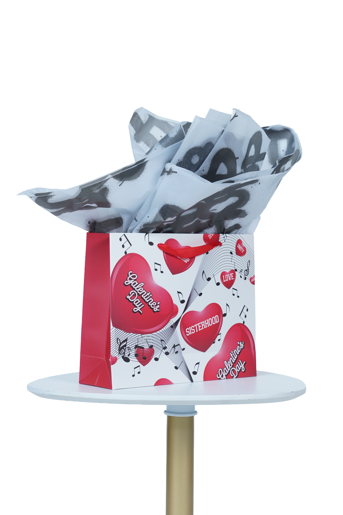 Caricature Gift Bag w/Colored Handles image 1