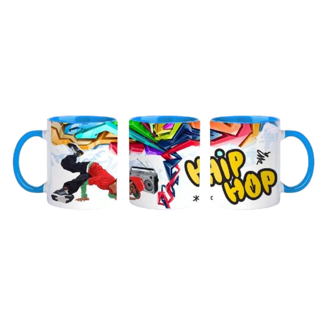 Hip Hop Breakdancer Boom Box 11oz Mug image 4